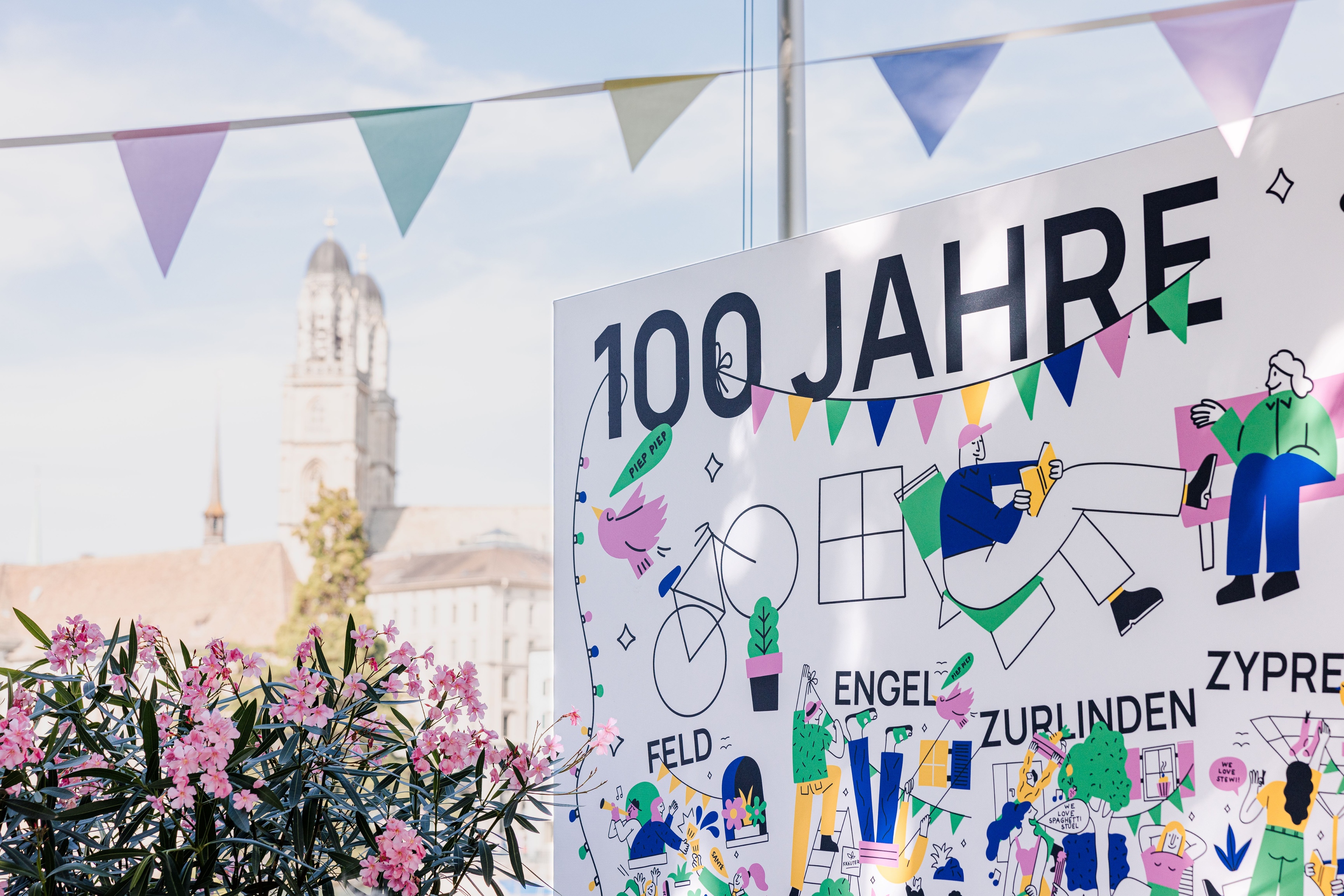 gbmz genossenschaft - Fotowand am Jubiläumsfest, August 2024